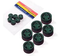 CUESOUL 6 Pièces 9 Couches 14mm Pigskin Cue Conseils pour Bâton Pool Cue (Super Doux)