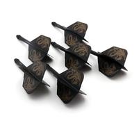 CUESOUL 6 pièces Rost Integrated Dart Shaft and Flights,avec Conception de Motif Exclusive