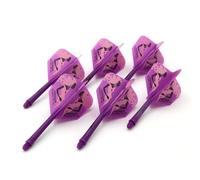 CUESOUL 6 pièces Rost Integrated Dart Shaft and Flights,avec Conception de Motif Exclusive