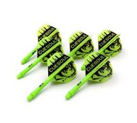 CUESOUL 6 pièces Rost Integrated Dart Shaft and Flights,avec Conception de Motif Exclusive