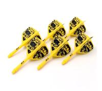 CUESOUL 6 pièces Rost Integrated Dart Shaft and Flights,avec Conception de Motif Exclusive