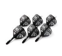 CUESOUL 6 pièces Rost Integrated Dart Shaft and Flights,avec Conception de Motif Exclusive