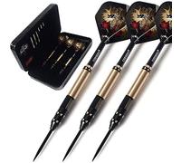 CUESOUL Dragon Deluxe Brass Steel Tip Darts Pack,21 Grams F2305-L