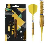 CUESOUL JIHO S3 19g Jeu de fléchettes à Pointe Souple 90% tungstène avec revêtement en Titane et vol Rost T19 unificateur