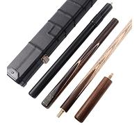CUESOUL Main Classique 57 Pouces Rosewood 3/4 Pièce Snooker Cue avec Noir Case Cue et Télescopique en Aluminium Extension (CSSC015)