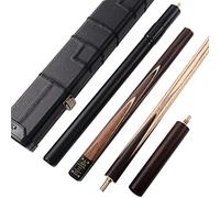 CUESOUL Main Classique 57 Pouces Rosewood 3/4 Pièce Snooker Cue avec Noir Case Cue et Télescopique en Aluminium Extension (CSSC013)