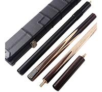 CUESOUL Main Classique 57 Pouces Rosewood 3/4 Pièce Snooker Cue avec Noir Case Cue et Télescopique en Aluminium Extension (CSSC014)