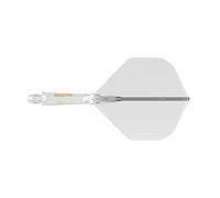 CUESOUL Rost 77 Tige et Aile de fléchette intégrée,Grande Forme Standard,Lot de 3 (série de Couleurs Transparentes)