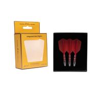 CUESOUL Rost T19 Arbre de fléchette intégré et Forme Slim de vol, Lot de 3