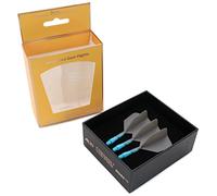CUESOUL Rost T19 Arbre de fléchettes intégré et Vols en Forme de Grande Aile, Lot de 3