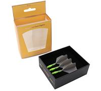 CUESOUL Rost T19 Arbre de fléchettes intégré et Vols en Forme de Grande Aile, Lot de 3