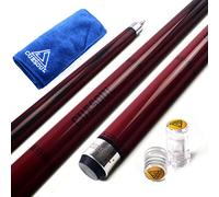 CUESOUL SOOCOO Series 58 "19 oz 12,75 Tip Maple Pool Cue b?Ton Set avec Joint Protector/Arbre et Cue Serviette