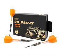CUESOUL Tire 20g Steel Tip 90% Tungsten Dart Set avec Peinture à l'huile finie et unifiant Rost T19 Flight