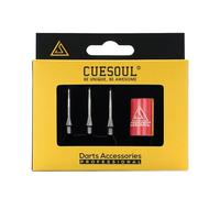 CUESOUL Titanium Grooved Conversion Darts Point, fabriqué avec des rainures Profondes pour Une adhérence Ultime des Doigts, Lot de 3 pièces.