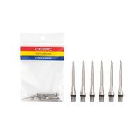 CUESOUL Titanium Grooved Conversion Darts Point, Faite de rainures Profondes pour Une adhérence Ultime des Doigts, Paquet de 6 pièces.