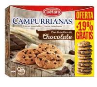 Cuétara Campurrianas Sablés Espagnols au Chocolat, Pack de 3 Boîtes de 350g avec 19% Gratuit, Biscuits aux Œufs