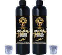 CueVitae® DMSO 70% | 2x250 ml | Diméthylsulfoxyde Haute Pureté | Lot 2 flacons plastique HDPE anti-chute, bouchons de sécurité et équipement volumétrique. Solvant pour usage général.
