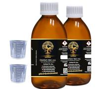 CueVitae® DMSO 99,9% | 2x150 ml | Diméthylsulfoxyde Haute Pureté | Lot 2 flacons en verre ambré, bouchons de sécurité et équipement volumétrique. Solvant organique de qualité laboratoire.