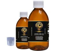 CueVitae DMSO Lot de 2 solvants organiques de haute pureté en verre ambré avec compte-gouttes et verre doseur 99,9 % pur Végétalien, écologique, sans additifs