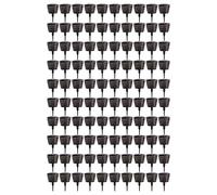 Cufaee 100pcs Panier en Mailles d'engrais avec Couvercle, gobelets de Nutrition de Plantation en Plastique, Panier de Maille Engrais Portable pour Un bonsaï sur Les orchidées succu (Grande Taille