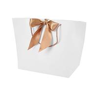 Cufaee 10pcs Beau ensemble de sacs-x d'anniversaire, sacs en papier actuels avec poignée, pour les vêtements de maquillage d'emballage alimentaire
