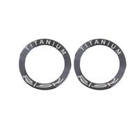 Cufaee 2Pcs Extended Bike Pedal Washers, Titanium Alloy Rustproof Remove Noise Less Friction Bicycle Pedal Gasket, Fit for Road Bike (Black)