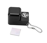 Cufaee 4 in 1 Billiard Cue Tip Repair Tool, R6 Multifunctional Professional Pool Cue Tip Shaper Metal Chalk Holder, Billiard Cue Tip Tool (Black)