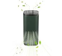 Cufaee Air Purifier, Portable Car Negative Ion Air Cleaner with Atmosphere Light, Touch Control Type C Power Supply, for Office Living Room Home Bedroom (Noir) (Vert)