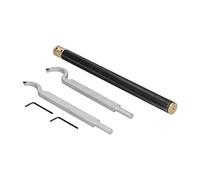 Cufaee Carbide Tipped Wood Turning Tools Set, Swan Neck Hollower with Hex Wrenchs, Wood Lathe Chisel for Deep Hollowing Work