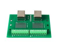 Cufaee Carte de Rupture du connecteur Ethernet RJ45, Tableau de borne de vis de vis de Port de Port de réseaux à Double réseau avec Support avec Support