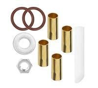 Cufaee Casiers à bascule 9 pièces, Kit d'insertion d'arbre d'extrémité à double came, bagues coniques de précision en laiton avec rondelle et écrou de joints toriques