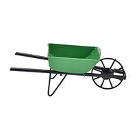 Cufaee Charte de Jardin, Mini-Poulain Miniature brouette de Contes de fée Chariot de Jardin, Accessoires de Meubles de Maison de poupée en métal Outil de Jardin pour garçons et Fil