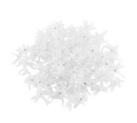 Cufaee Clip d'orchidée, 100pcs outils de jardin Clips de tige Grow Groresh Orchid Plastic Mini Stalks Flower (Blanc transparent)
