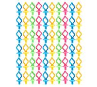 Cufaee Clips de fixation de canette 60 pièces, Clips en forme de mamelon Anti-chute en Silicone, organisation du fil, garder bien rangé pour les artisans de broderie à coudre