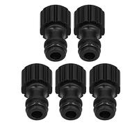 Cufaee Connecteur de Mamelon 5pcs, raccords de Tuyau d'arroge à Connexion Rapide, Plastique G3 8 Filetage Femelle Jardin Irrigation Raccords de Tuyau d'eau pour Machine à