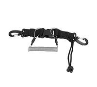 Cufaee Diving Lanyard, Loss Proof Lanyard Clip with Webbing Strap Quick Release Buckle, Scuba Diving Lanyard for AR 15 M4 Handle Fittings (Grey)