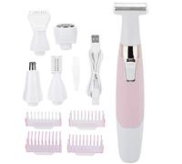 Cufaee Electric Body Depilator, 5 In 1 USB Rechargeable Painless Hair Removal Machine, Shaver for Face, Nose, Eyebrows, Arms & Legs
