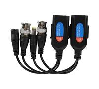 Cufaee Émetteur-récepteur vidéo, émetteur-récepteur Passif Balun Audio vidéo de Puissance CCTV pour caméras HD analogiques HD CVI AHD TVI