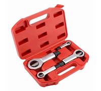 Cufaee Ensemble de séparateur de noix en métal 4pcs, dissolvant de cracker à écrou à pression manuelle, outil de disjoncteur de bêtise de boulons pour réparation pour la maison (Un ensemble complet