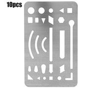 Cufaee Erasing Shieldion, Engineeringl Drawing Template Tools, Drawing Drafting Tool for Mechanical Engineering Artists (Silver)