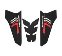 Cufaee Fuel Tank Pad Sticker, 3D Motorcycle Side Fuel Tank Pads Protector Stickers, Rubber Pad Protector for CB650R CBR650R (Short)