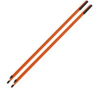 Cufaee Golf Alignment Sticks, Fiberglass 2 Sections Foldable Golf, Full Swing Training Aid Kit for Aiming, Putting, Golf Training (Orange)