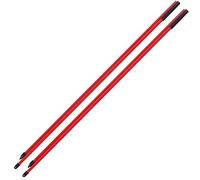 Cufaee Golf Alignment Sticks, Fiberglass 2 Sections Foldable Golf, Full Swing Training Aid Kit for Aiming, Putting, Golf Training (Red)