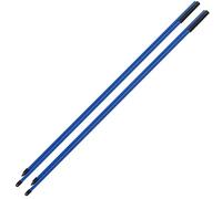 Cufaee Golf Alignment Sticks, Fiberglass 2 Sections Foldable Golf, Full Swing Training Aid Kit for Aiming, Putting, Golf Training (Blue)
