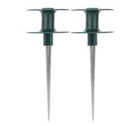 Cufaee Guide de tuyau 2PCS Spike, ABS, Zinc Alloy Garden Guide Guide Guide, Sturdy Metal Stage pour Garden Yard Lawn