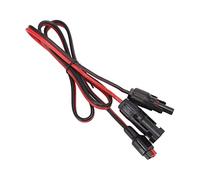 Cufaee Kit de connecteur de câble de Panneau Solaire 12AWG, Adaptateur de Batterie de Stockage d'énergie Mobile en cuivre Solaire à 30A, connecteur de Charge de câble de 39,4 Pouce