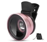 Cufaee Objectif de téléphone 2 en 1, Objectif Super Grand Angle et Macro 0,45X, Objectif d'appareil Photo pour téléphone Portable