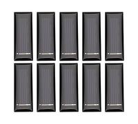 Cufaee Panneau solaire, 10 pièces 0,5 V 100 mA, mini module d'alimentation portable polycristallin, chargeur 53 x 18 mm