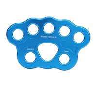 Cufaee Plaque de gréement de 45KN, connecteur de division divisé à 8 trous multiples, ours de la plaque de diviseur de force pour les activités de plein air de l'escalade
