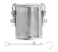 Cufaee Stainless Steel Seasoning Bag, Multipurpose Tea Strainers Filters, Filter Seasoning Strainer for Gravy Soup Taste (0.3L)